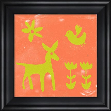 Framed Otomi Tile III Print