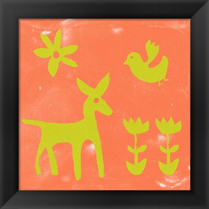 Framed Otomi Tile III Print