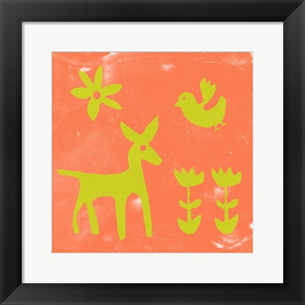 Framed Otomi Tile III Print