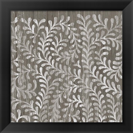 Framed Weathered Wood Patterns III Print