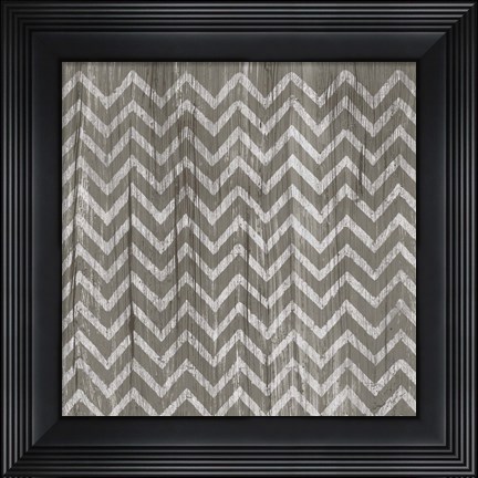 Framed Weathered Wood Patterns IV Print