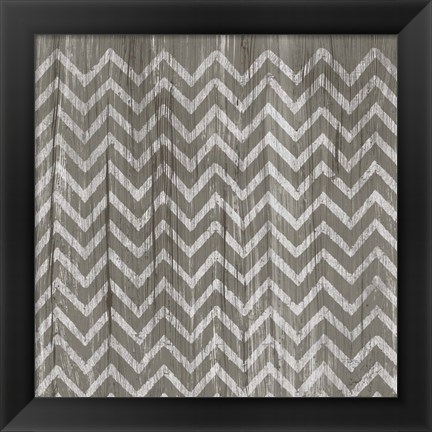 Framed Weathered Wood Patterns IV Print