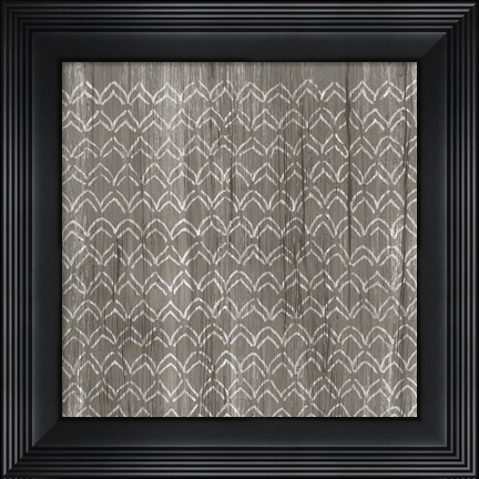 Framed Weathered Wood Patterns VI Print