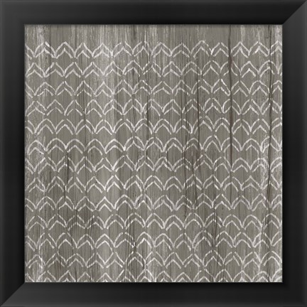Framed Weathered Wood Patterns VI Print