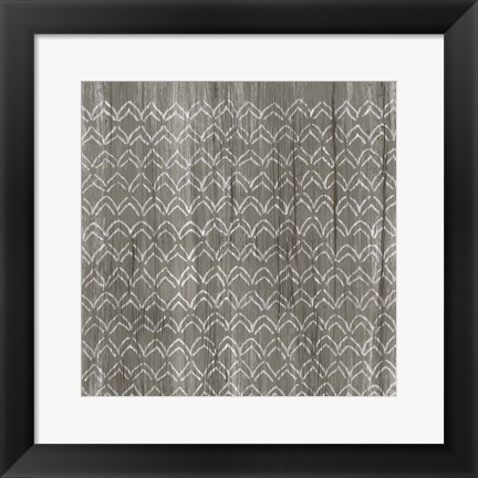 Framed Weathered Wood Patterns VI Print