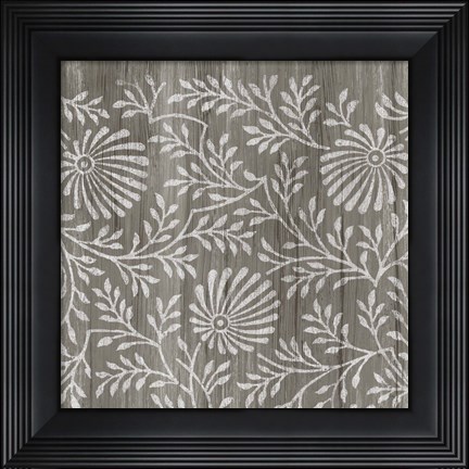 Framed Weathered Wood Patterns VII Print