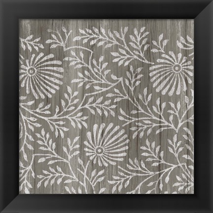 Framed Weathered Wood Patterns VII Print