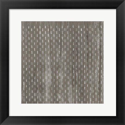 Framed Weathered Wood Patterns VIII Print