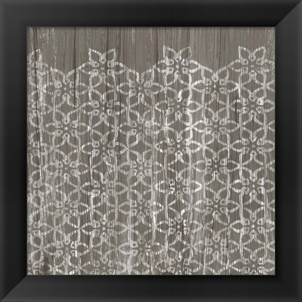 Framed Weathered Wood Patterns IX Print