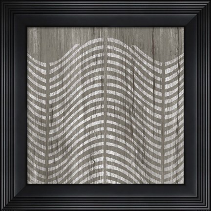 Framed Weathered Wood Patterns X Print