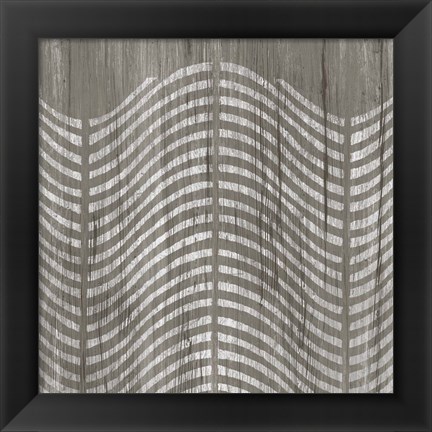 Framed Weathered Wood Patterns X Print