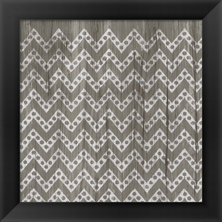 Framed Weathered Wood Patterns XII Print