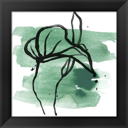 Framed Tropical Sumi-e I Print