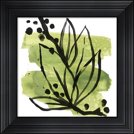 Framed Tropical Sumi-e II Print