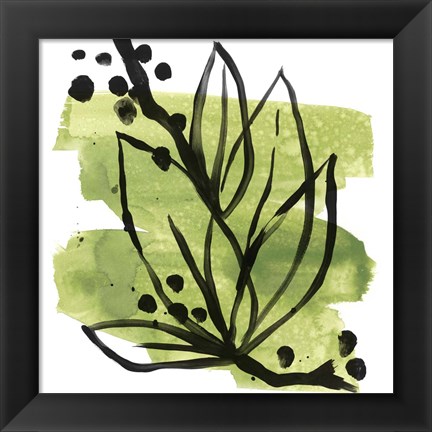 Framed Tropical Sumi-e II Print