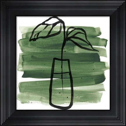 Framed Tropical Sumi-e III Print