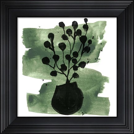 Framed Tropical Sumi-e IV Print