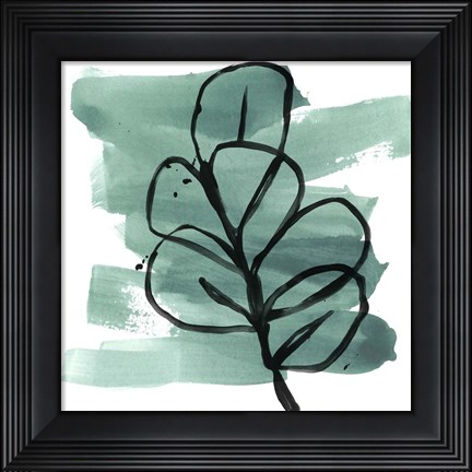 Framed Tropical Sumi-e V Print