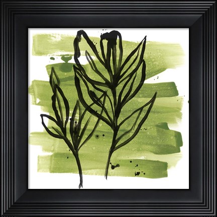 Framed Tropical Sumi-e VI Print