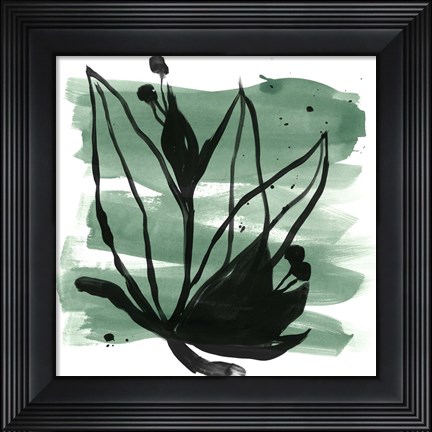 Framed Tropical Sumi-e VII Print