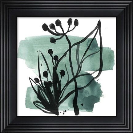 Framed Tropical Sumi-e IX Print