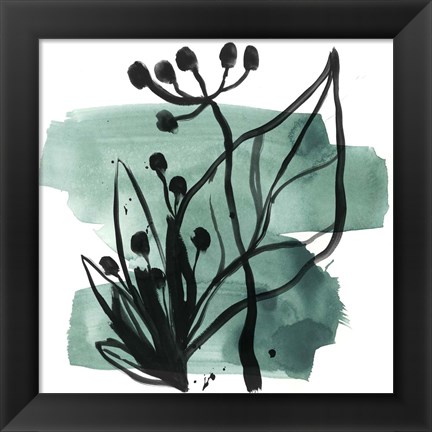 Framed Tropical Sumi-e IX Print