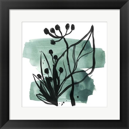 Framed Tropical Sumi-e IX Print