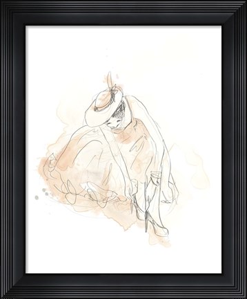 Framed Blush &amp; Grey Fashion III Print
