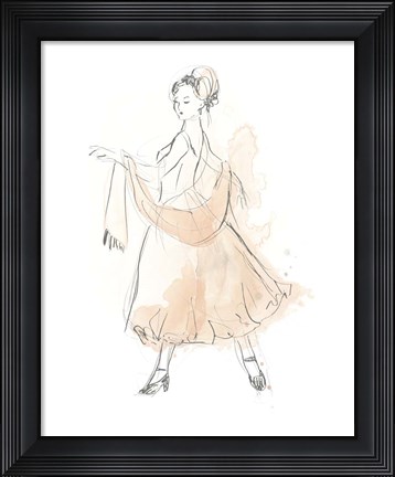 Framed Blush &amp; Grey Fashion IV Print