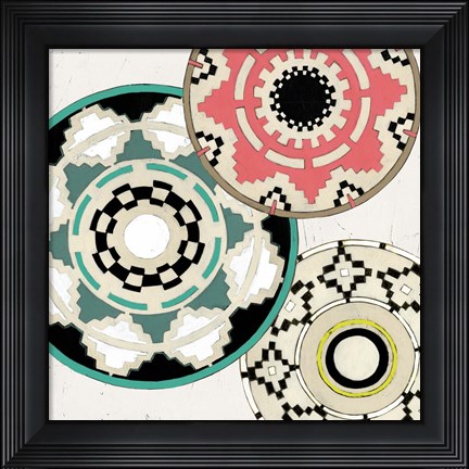 Framed Modern Baskets III Print