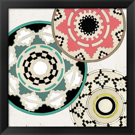 Framed Modern Baskets III Print