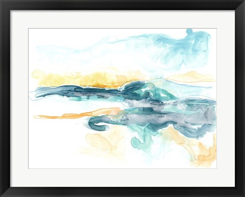 Framed Liquid Lakebed I Print