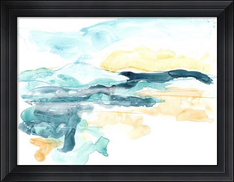 Framed Liquid Lakebed II Print