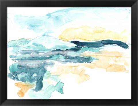 Framed Liquid Lakebed II Print