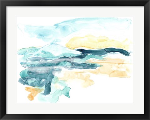 Framed Liquid Lakebed II Print