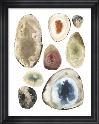 Framed Geode Collection I Print