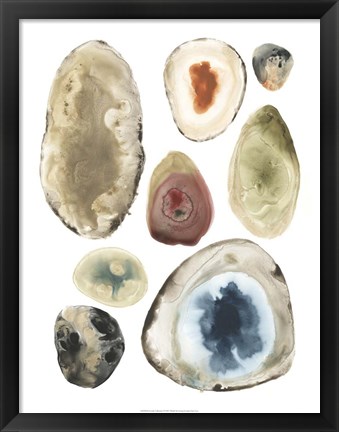 Framed Geode Collection I Print