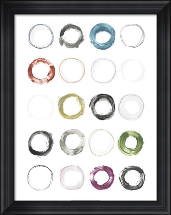 Framed Circular Magnetism II Print