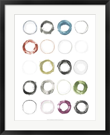 Framed Circular Magnetism II Print