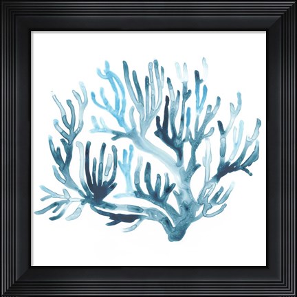 Framed Azure Seafan III Print