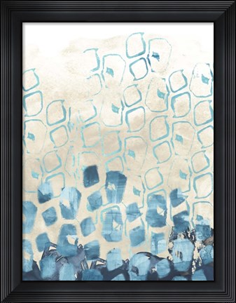 Framed Pattern Shore I Print