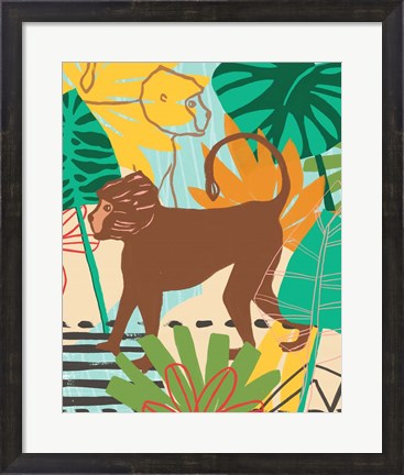 Framed Graphic Jungle III Print