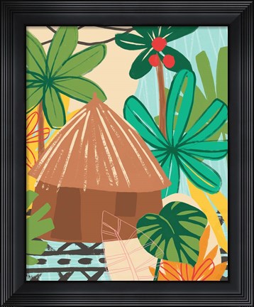 Framed Graphic Jungle V Print