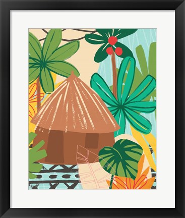 Framed Graphic Jungle V Print