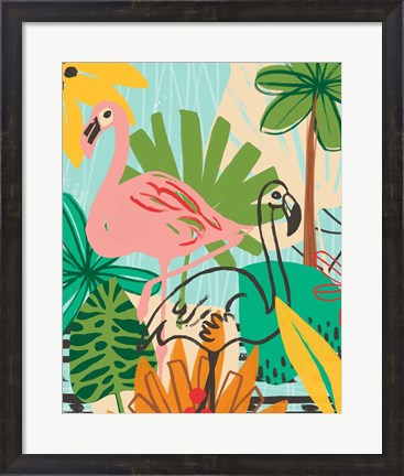 Framed Graphic Jungle VI Print