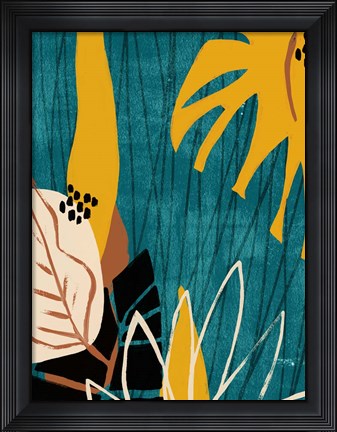 Framed Graphic Blue Lagoon I Print