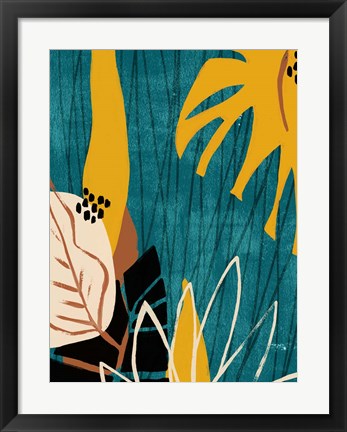 Framed Graphic Blue Lagoon I Print