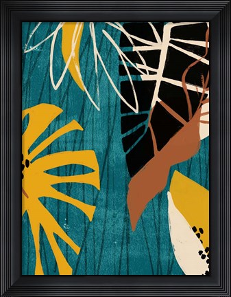 Framed Graphic Blue Lagoon II Print