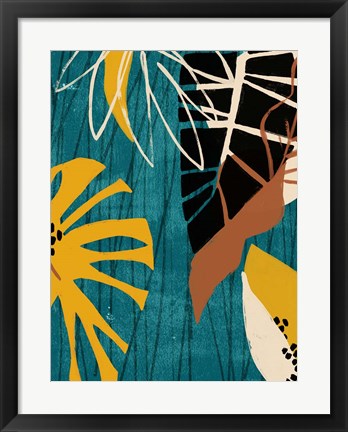 Framed Graphic Blue Lagoon II Print