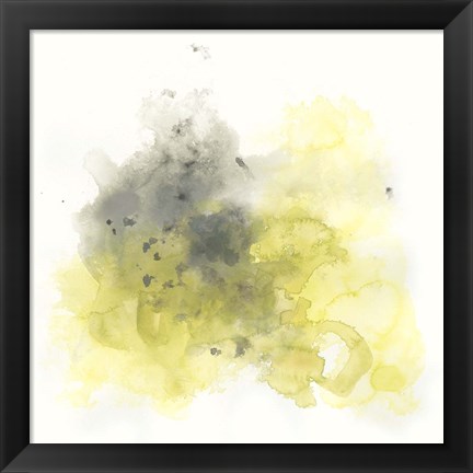 Framed Citron Cloud I Print